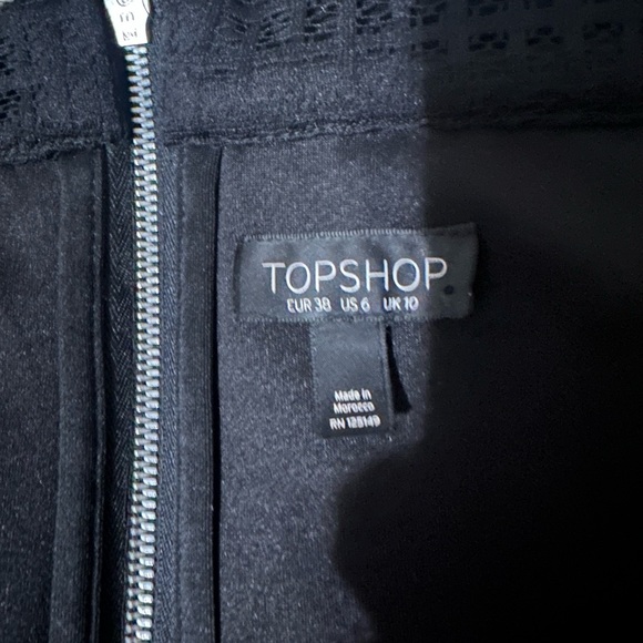 Top Shop Dress- Off shoulder black lace - Picture 5 of 7